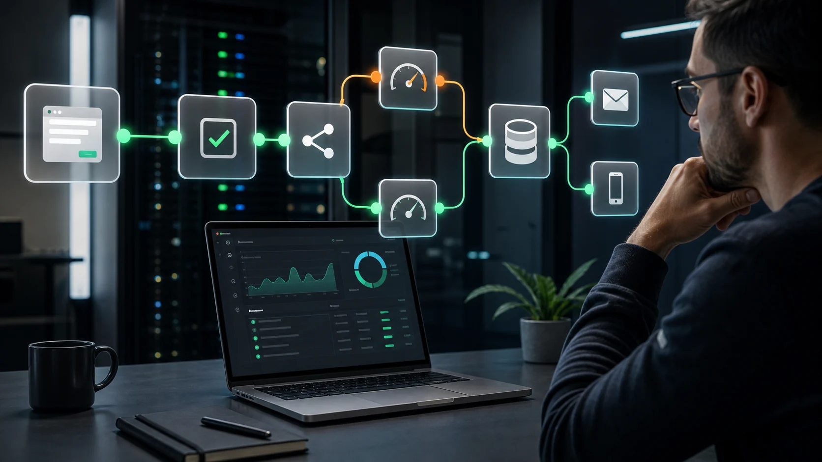 Modular n8n-style workflow for automated lead follow-up